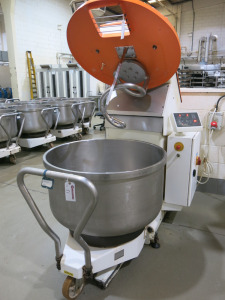 IbisArt Programmed 200kg Planetary Spiral Mixer, Model MSA 340, Type 23171, Year 2015. Comes with Dough Hook and Mixing Bowl.