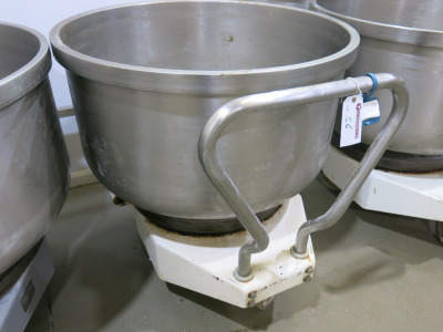 Ibis Mixing Bowl & Trolley, Model WS340. NOTE: for use with lots 48, 49, 50 & 51.