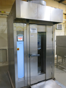 Tom Chandley Single Rack Electric Rotary Oven. Size H242 x W145 x D138cm.