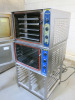 Pair of Metos Oven on Stainless Steel Rack Stand to Include: CHEF 5, Item 4570403, S/N 075350-01 & CHEF 20, Item 3594031, S/N 035348-03. Comes on Stainless Steel Stand. - 3