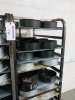 Approx 600 Assorted Used Cake Tins in Various Sizes with 3 x 18 Rack Trolley's Included. - 5