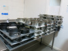 Approx 600 Assorted Used Cake Tins in Various Sizes with 3 x 18 Rack Trolley's Included. - 7