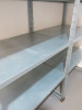 2 x Bays of 4 Shelf Boltless Galvanised Metal Shelving. Size H175 x W90 x D60cm. - 2