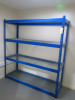 1 x Bay of Heavy Duty Rapid Racking Boltless Metal Shelving with 4 x Wire Rack Shelves. Size H200 x W185 x D64cm.