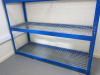 1 x Bay of Heavy Duty Rapid Racking Boltless Metal Shelving with 4 x Wire Rack Shelves. Size H200 x W185 x D64cm. - 3