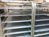 6 x Stainless Steel 18 Shelf Mobile Oven Racks with 108 x Trays. - 3