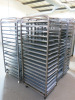 6 x Stainless Steel 18 Shelf Mobile Oven Racks with 108 x Trays. - 5