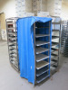 4 x Stainless Steel Mobile Oven Racks to Include: 3 x 10 Shelf & 1 x 8 Shelf with 34 x Trays & 3 x Covers. - 2
