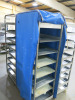4 x Stainless Steel Mobile Oven Racks to Include: 3 x 10 Shelf & 1 x 8 Shelf with 34 x Trays & 3 x Covers. - 4