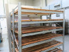 2 x Metal Mobile 7 Rack Wood Slatted Trolleys. Size H213 x W62cm x D155cm - 3