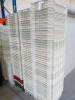 140 x Multi Purpose White Stackable Crates, Size H16 x W60 x D40cm.