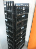 140 x Black Stackable Bakery Trays. Size H18 x W66 x D40cm.
