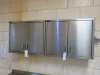 2 x Stainless Steel Parry 2 Door Stainless Steel Wall Cupboards. Size H60 x W75 x D33cm.