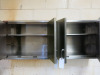 2 x Stainless Steel Parry 2 Door Stainless Steel Wall Cupboards. Size H60 x W75 x D33cm. - 2