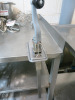 Stainless Steel Prep Table with 2 Shelves Under on Castors with Vogue Can Opener. Size H90 x W185 x D80cm. - 2