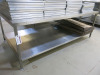 Stainless Steel Prep Table with Shelf Under. Size H70 x W200 x D110cm.