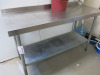 Stainless Steel Prep Table with Shelf Under. Size H90 x W150 x 60cm. - 2