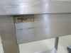 Novameta Stainless Steel Prep Table with Shelf Under. Size H87 x W70 x D70cm. - 2