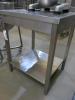 Novameta Stainless Steel Prep Table with Shelf Under. Size H87 x W70 x D70cm. - 3