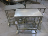 3 x Stainless Steel Mobile Prep Tables. Size H75 x W80 x D50cm.