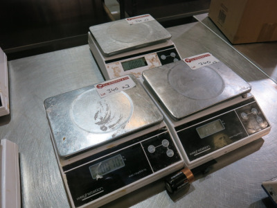 3 x Sets of Weigh Station F178 15kg Scales. NOTE: condition as viewed.