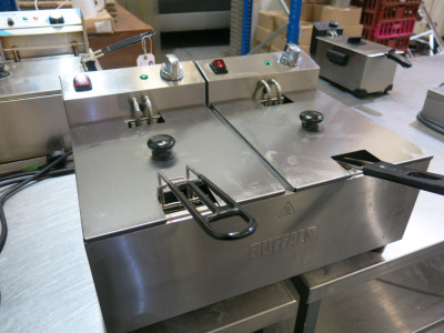 Buffalo Twin Basket tabletop Electric Fryer, Model FC257.