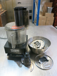 Waring Commercial 14 Cup Food Processor, Model WFP14SK. Comes with 8 Assorted Blades.