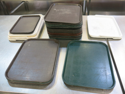 38 x Assorted Sized Serving Trays.