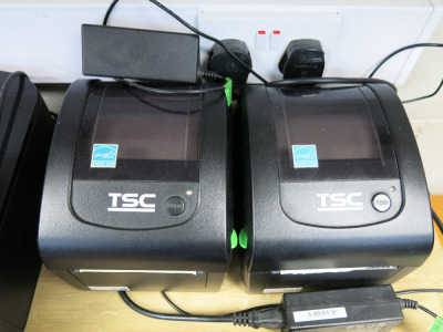 2 x TSC Barcode Printer, DA210. Comes with Power Supply.