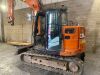 Hitachi ZA85USB-6 Hydraulic Excavator, Plant Reference 686, S/N HCMDER50V00111043, Running Hours 3042.7, Year 03/2021. NOTE: does not come with buckets or quick hitch coupler. - 6