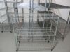 6 x Assorted Wire Shelf Racks in Various Sizes (As Viewed). - 2