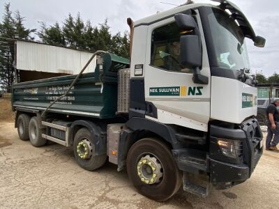 LV16 GVN: Renault C430, 8 x 4 Tipper Body, 32,000kg Gross, Mileage 547,922km. Comes with Key, V5 & Document Folder. NOTE: One Owner From New, MOT Expires 30/6/2025, PMI Inspection Report Carried Out 11th June 2024. NOTE: THIS LOT IS BEING OFFERED 