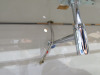 Free Standing Bathroom Vanity Unit with Shelf Under, in Highly Polished Light Grey with Metal Frame, Size H70 x W180 x D60cm. Comes with Vaschetta Appoggio D4R White Hand Basin & Dorn Bracht Mixer Lever Tap, Hand Basin Size W65 x D39cm. - 6