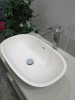 Free Standing Bathroom Vanity Unit with Shelf Under, in Highly Polished Light Grey with Metal Frame, Size H70 x W1054 x D60cm. Comes with Vaschetta Appoggio D4R White Hand Basin & Dorn Bracht Mixer Lever Tap, Hand Basin Size W65 x D39cm. - 8