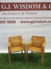 Vintage Pair of Mario Bellini Cassini Cab 413 Tan Leather Armchairs.