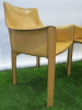 Vintage Pair of Mario Bellini Cassini Cab 413 Tan Leather Armchairs. - 6