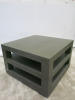 Baring Furniture Heavy Wood Coffee/Side Table with 2 Shelves Under. Size H53 x W80 x D80cm. - 4