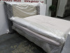 King Size TV Bed with Cream Head Board & 2 x DUX 12:12 + Powered By Pascal Single Beds & Mattress Topper. Size L76" x W72". - 6