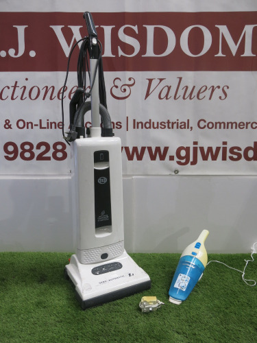 Sebo Upright Vacuum Cleaner, Model X1.1 & Black & Decker Dustbuster.