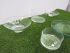 5 x Assorted Glass Dishes to Include: 1 x Plate, 2 x Bowls & 2 x Fruit Bowls. - 2