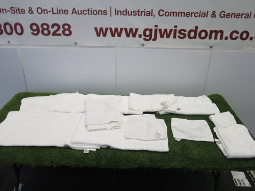 Quantity of White John Lewis Towels & Face Flannels to Include: 3 x Bath Towels, 5 x Towels & 3 x Face Flannels.