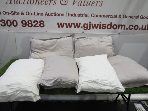 6 x Assorted Pillows with Covers.