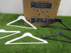 43 x Clothes Hangers to Include: 19 x Black Wood, 17 x White Wood & 7 Plastic Others. - 5