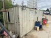 Site Container with Door & Window Opening Either End. Size H250 x W240 x L930cm. - 2