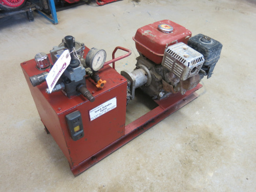 Honda 5HP Petrol Engine Hydraulic Power Pack, Piston Sampler in Frame.