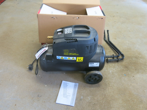 SIP Airmate Direct Drive Compressor, Model Airmate TN1.5/25-0 10Bar. Appears Unused in Original Box.