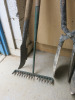 Selection of Ground Work Tools to Include: 3 x Shovels, 3 x Short Trenching Shovels, 1 x Long Handled Trenching Shovels, 2 x Large Post Shovels, 1 x Rack & 1 Scythe. - 3