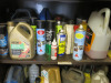 2 Door Metal Cabinet Containing Line Marker Aerosols, Various Spray Items and Oil Cans. - 3