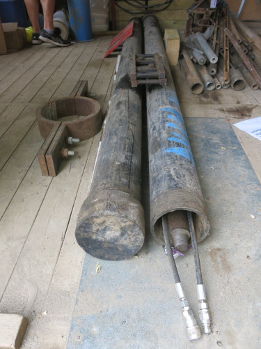 2 x Hydraulic Rams/Piston Samplers Used For Sampling Soft Soils.