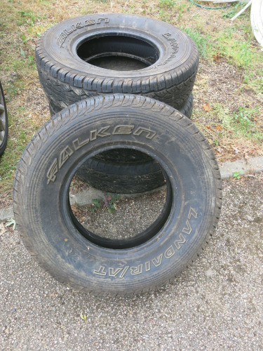 4 x Falken Land Air Tyres, Size LT235-T5R15.